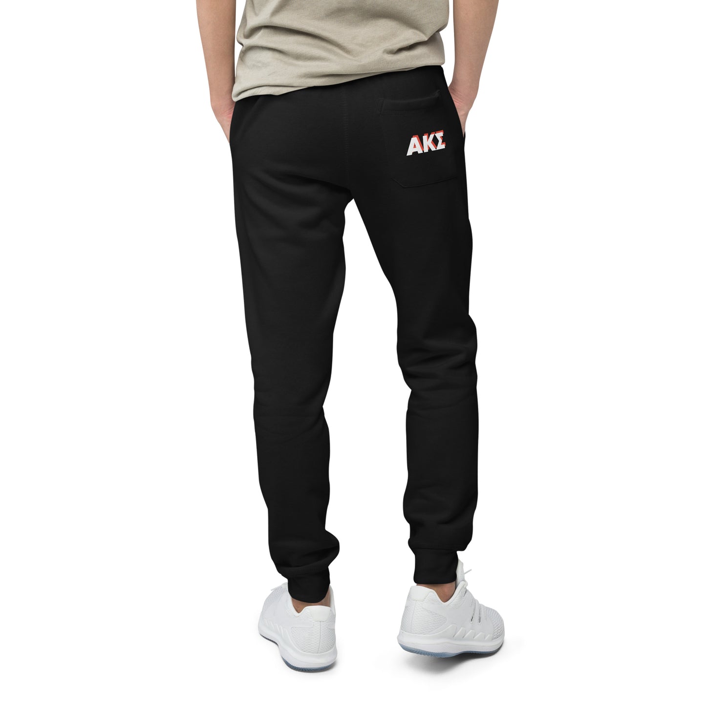 AKS red shadow fleece sweatpants