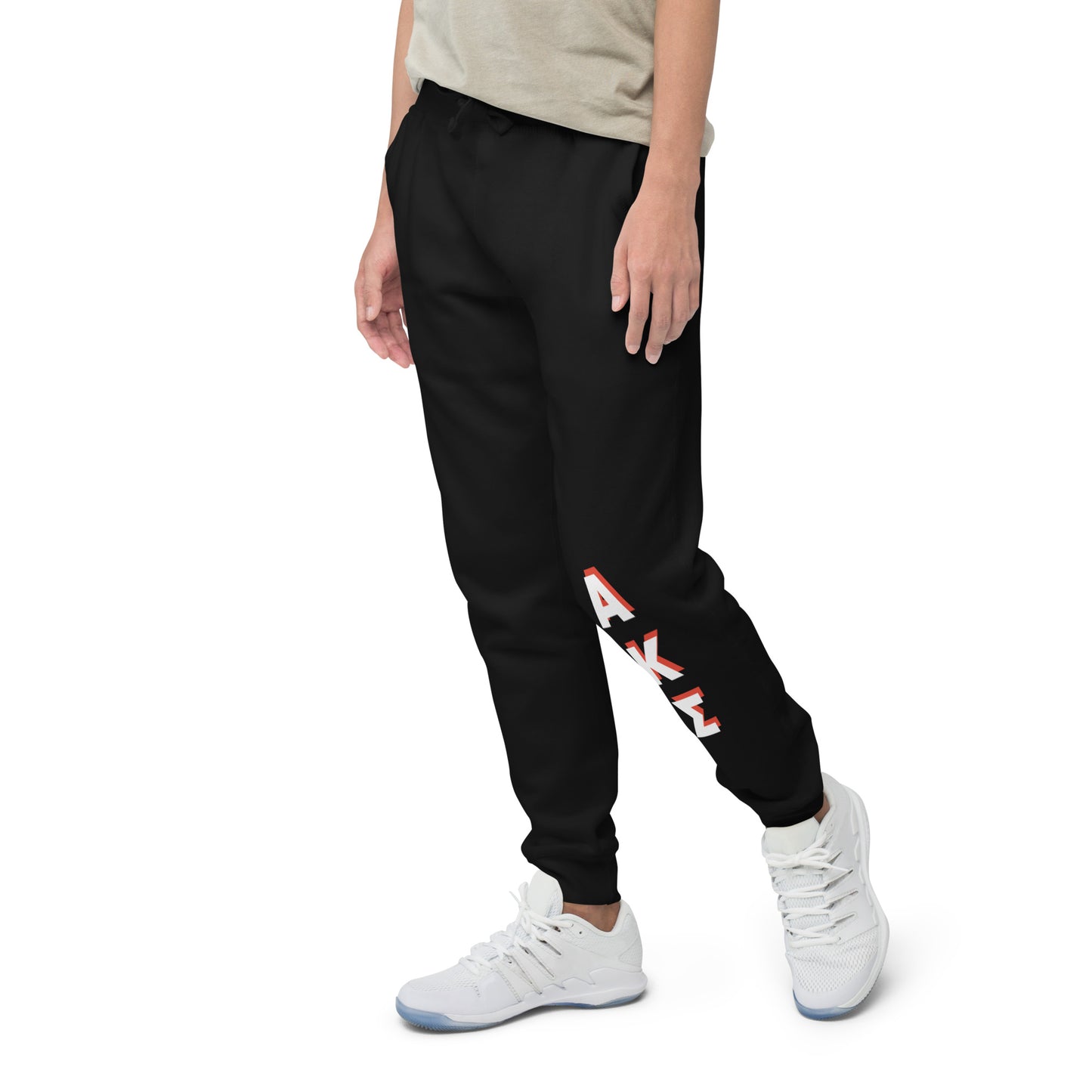 AKS red shadow fleece sweatpants