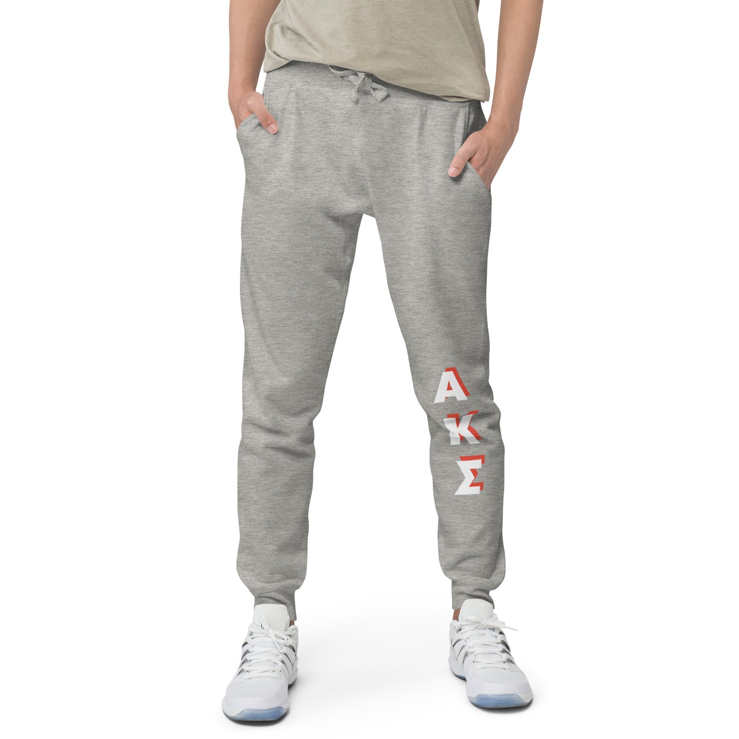 AKS red shadow fleece sweatpants