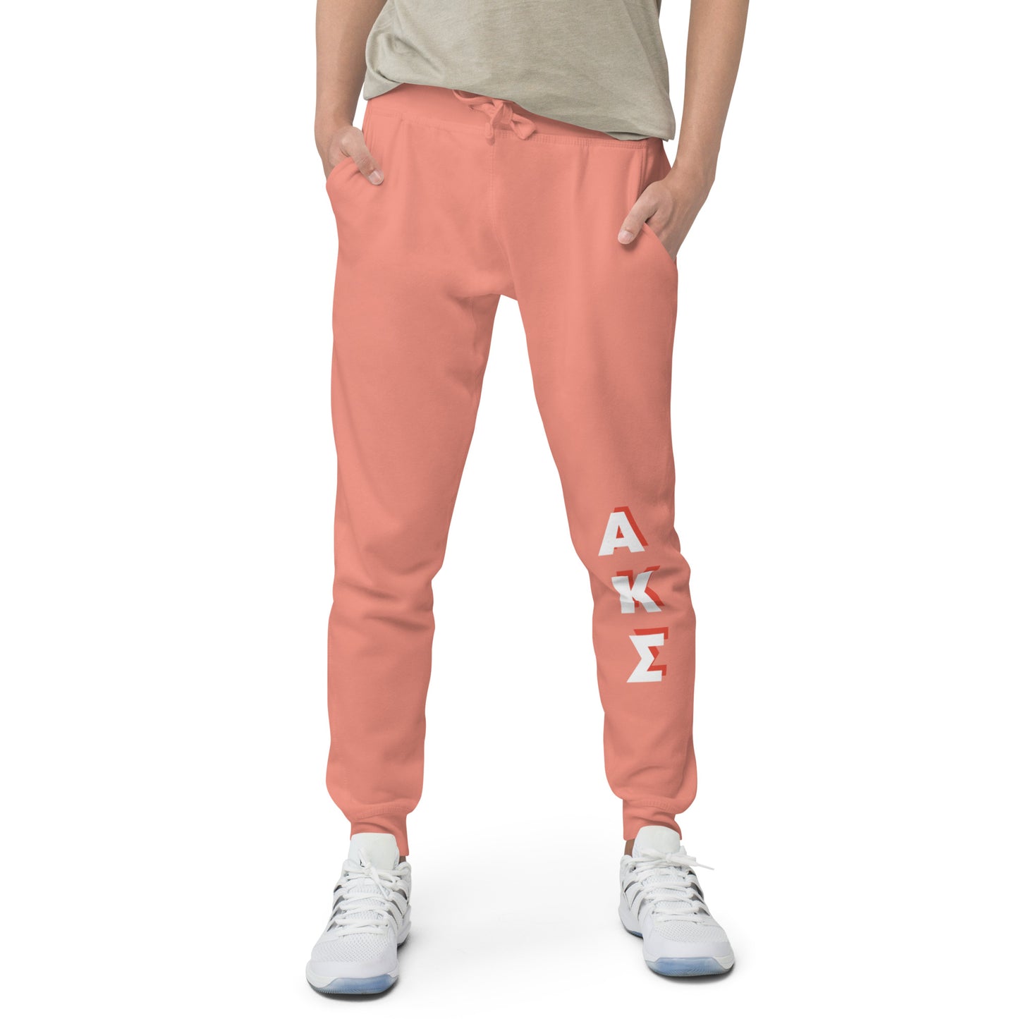 AKS red shadow fleece sweatpants
