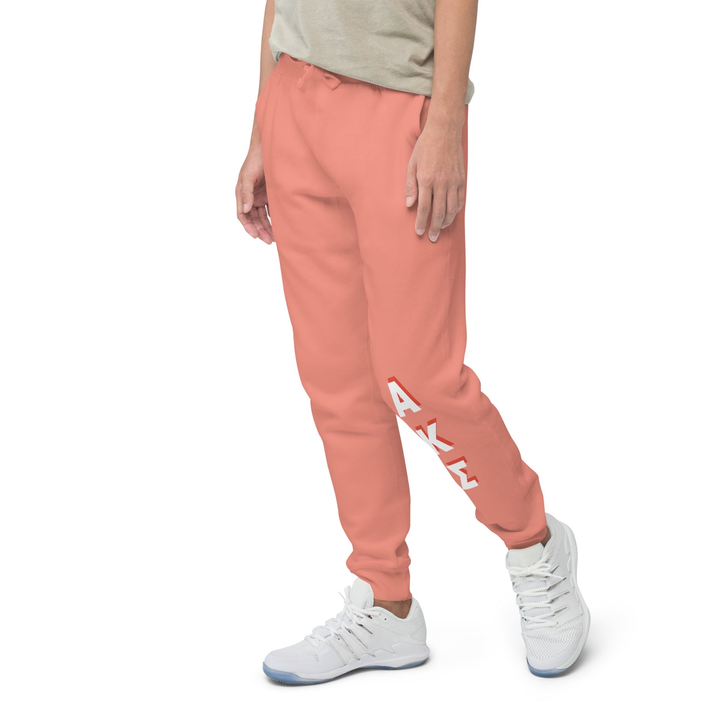 AKS red shadow fleece sweatpants