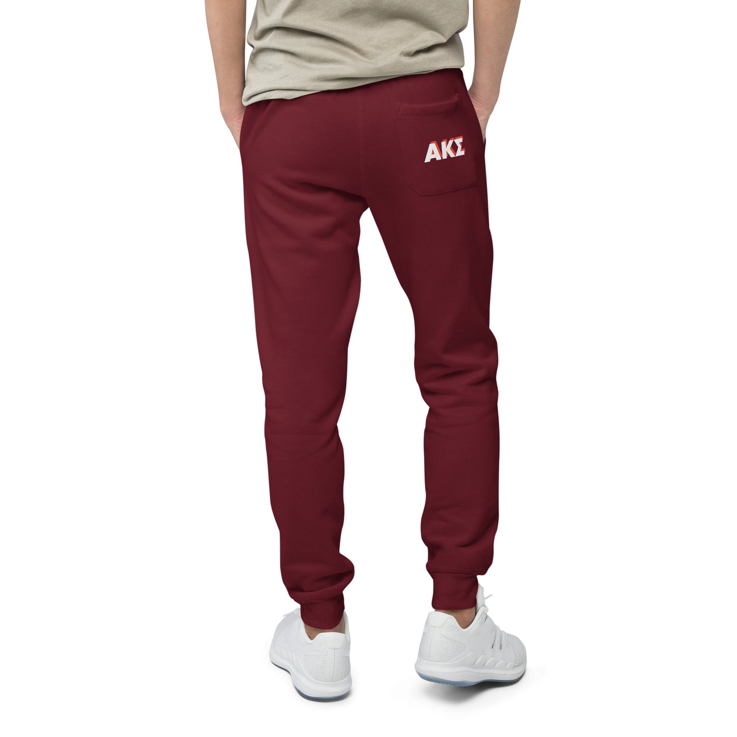 AKS red shadow fleece sweatpants