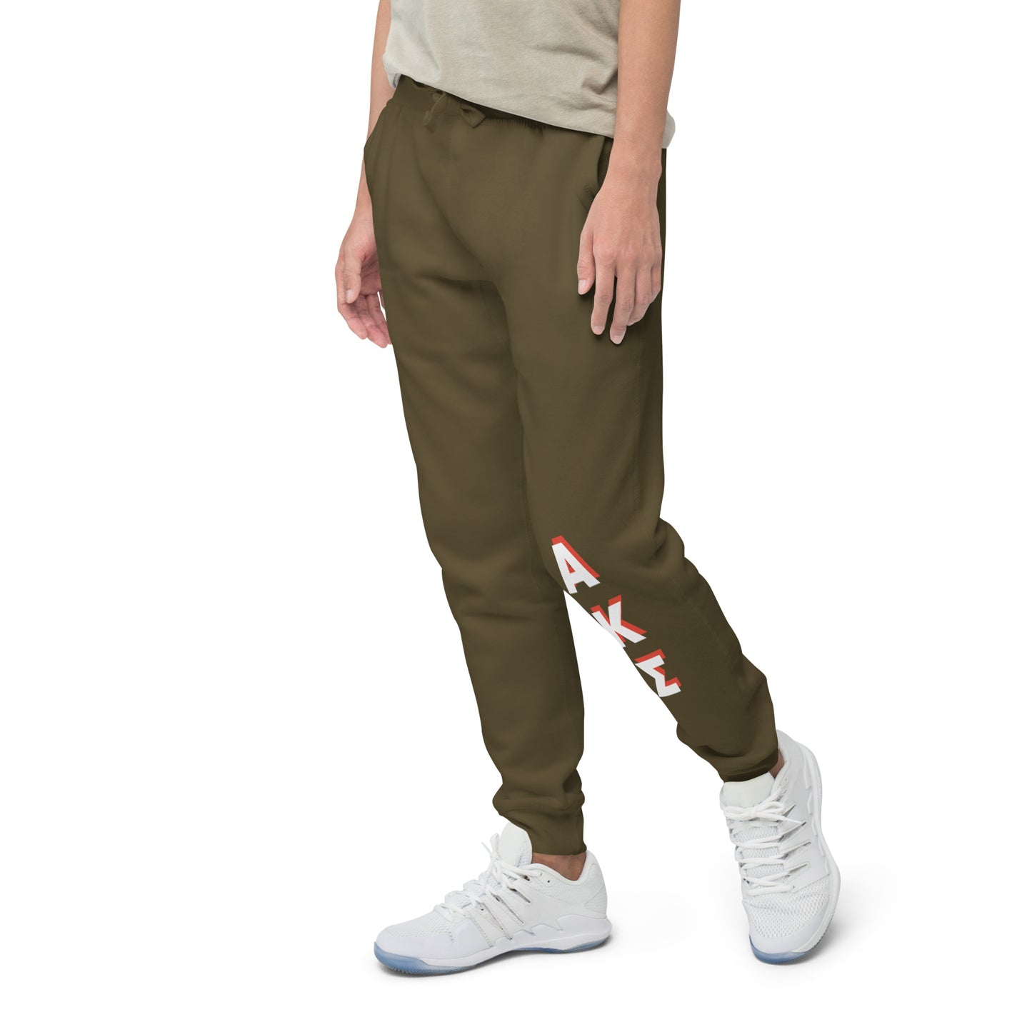 AKS red shadow fleece sweatpants