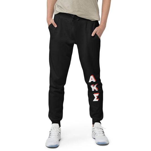 AKS red shadow fleece sweatpants