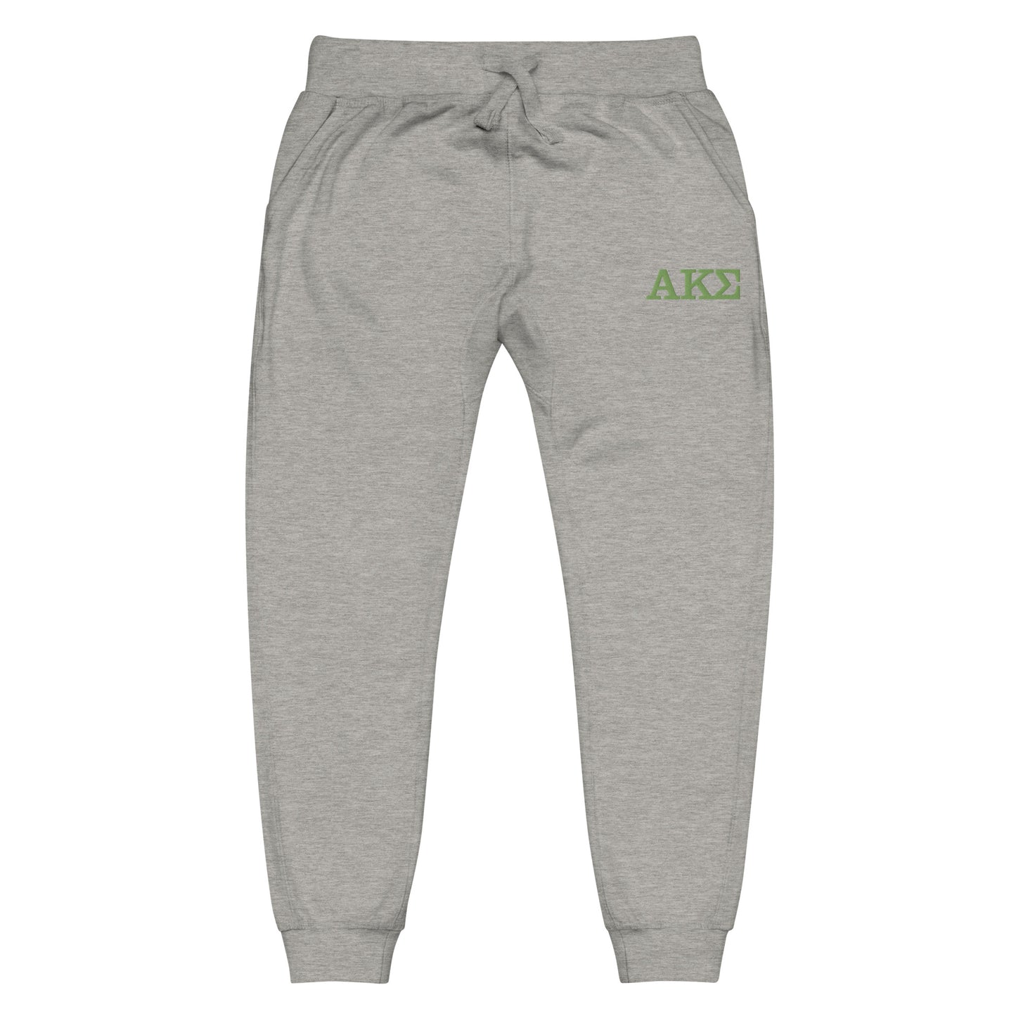 Green AKS fleece sweatpants