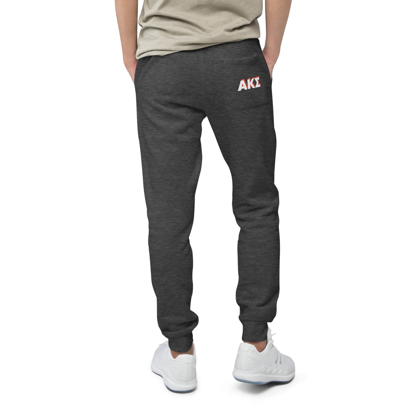 AKS red shadow fleece sweatpants