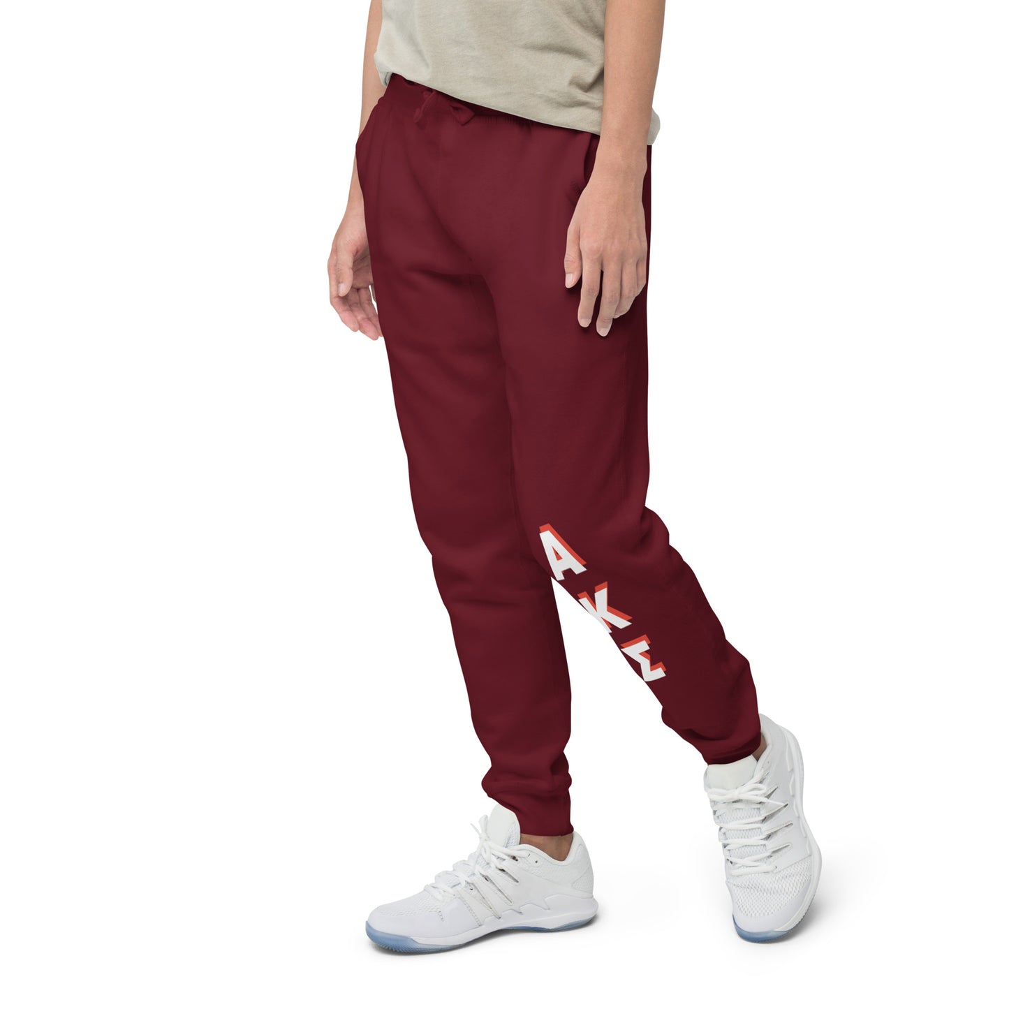 AKS red shadow fleece sweatpants