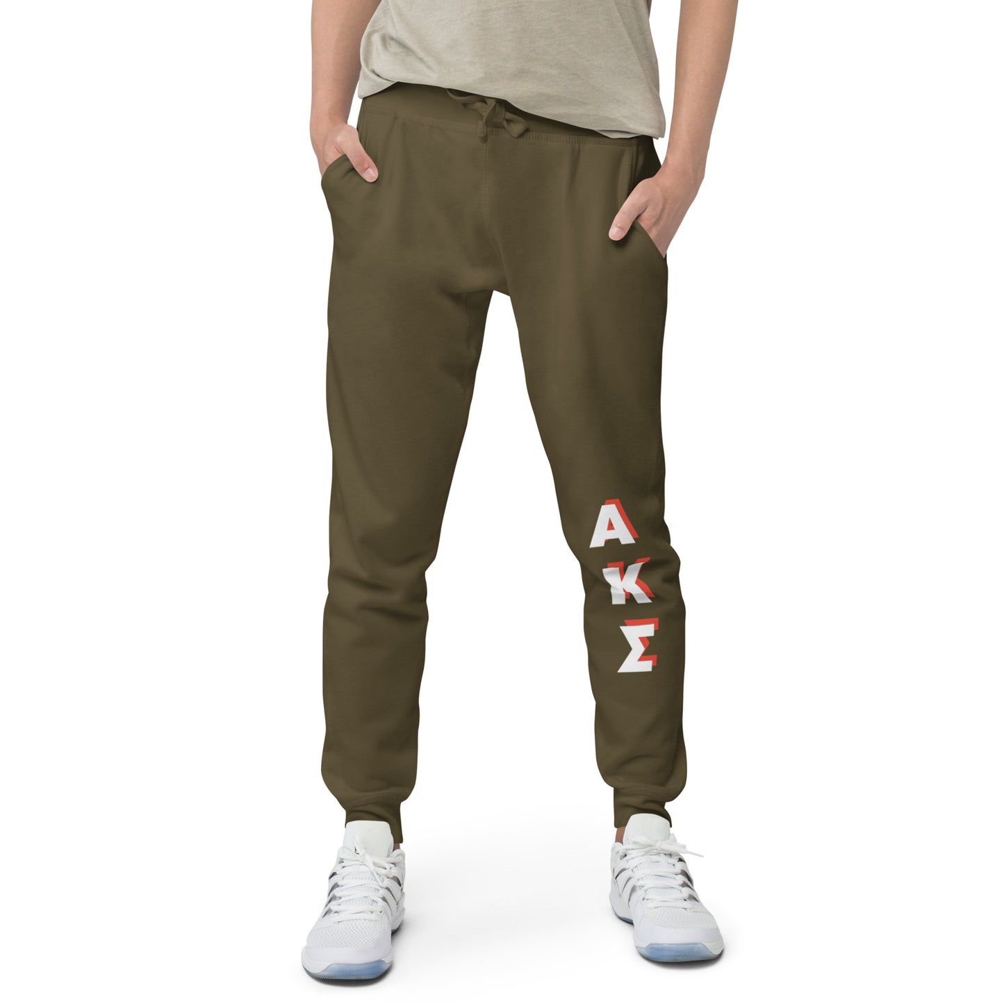 AKS red shadow fleece sweatpants