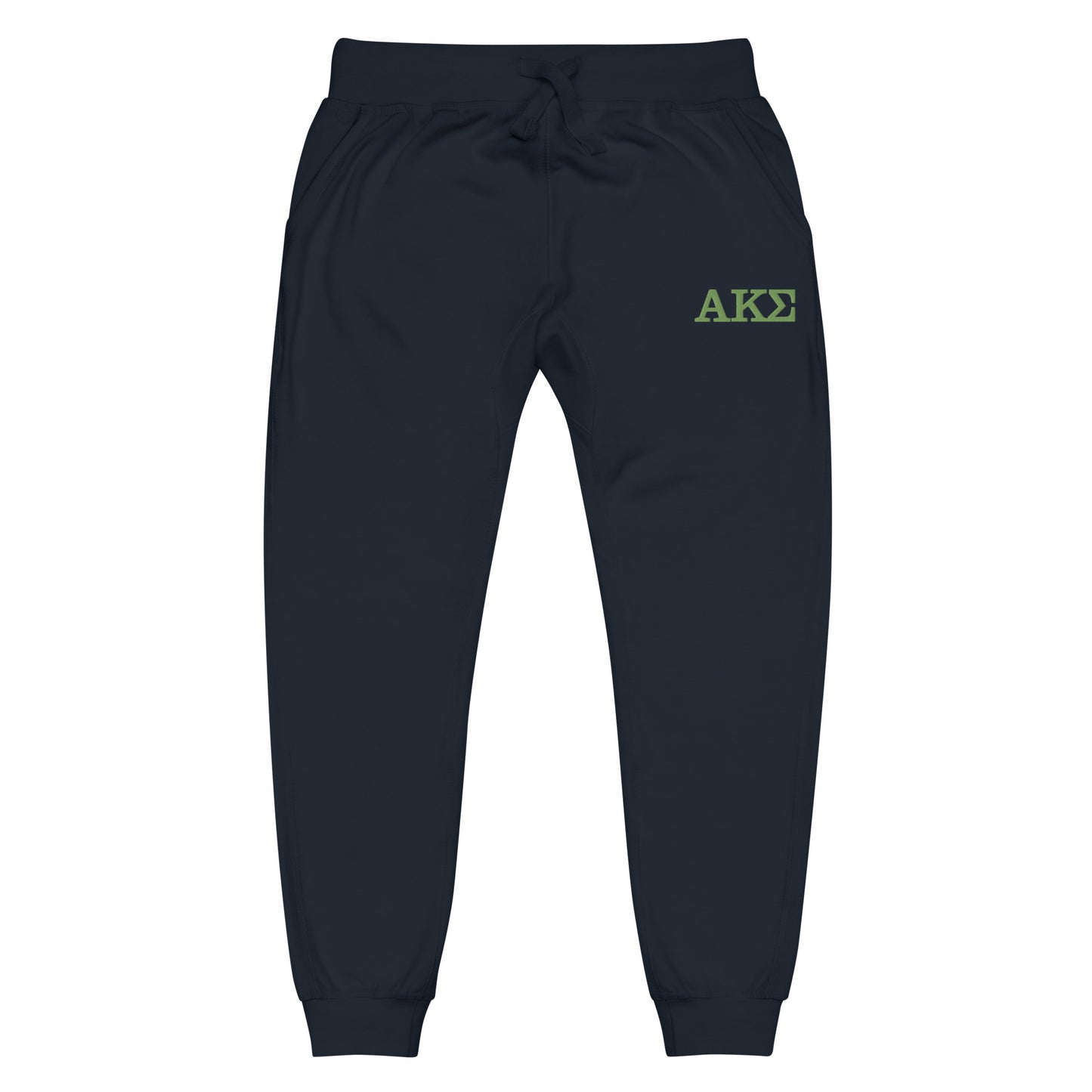 Green AKS fleece sweatpants