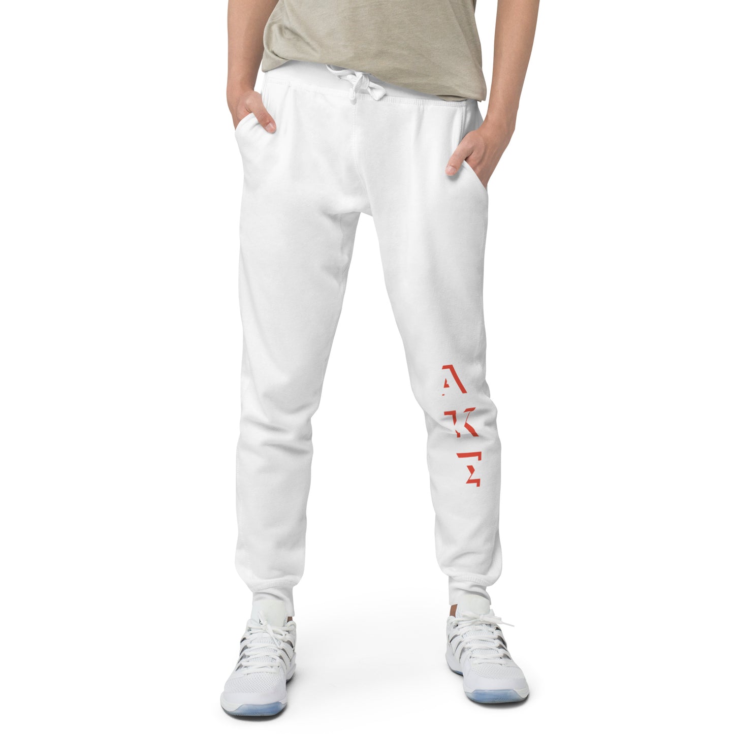 AKS red shadow fleece sweatpants